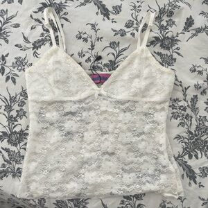 Lace Camisole Top in Cream